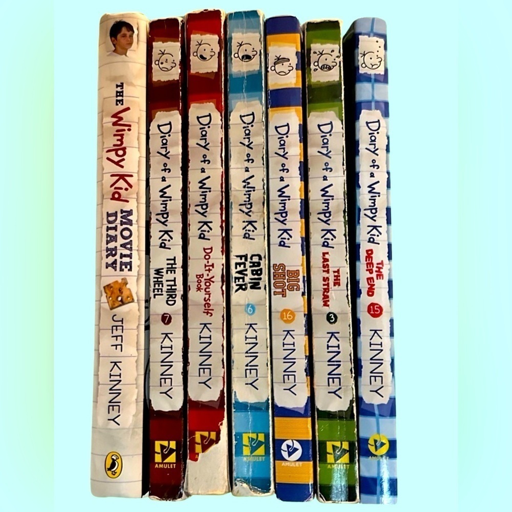 7/$49 Diary of a Wimpy Kid by James Patterson Book Bundle.